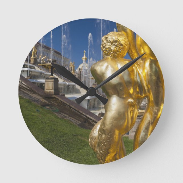 Saint Petersburg, Grand Cascade fountains Round Clock (Front)