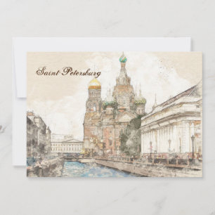 Saint-Petersburg, Russia Holiday Card