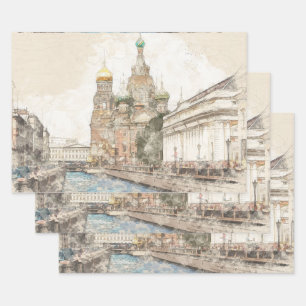 Saint-Petersburg, Russia Wrapping Paper Sheet