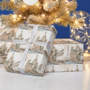 Saint Petersburg Russia Wrapping Paper – Vintage 