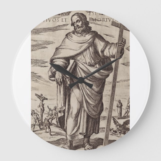 Saint Philip one of the Twelve Apostles Large Clock (Front)