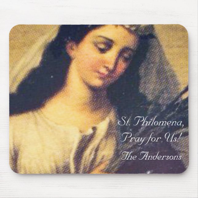 Saint Philomena Personalised Mousepad (Front)