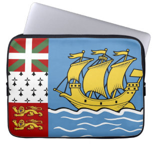 Saint Pierre and Miquelon flag Laptop Sleeve