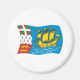 Saint Pierre And Miquelon Flag Magnet