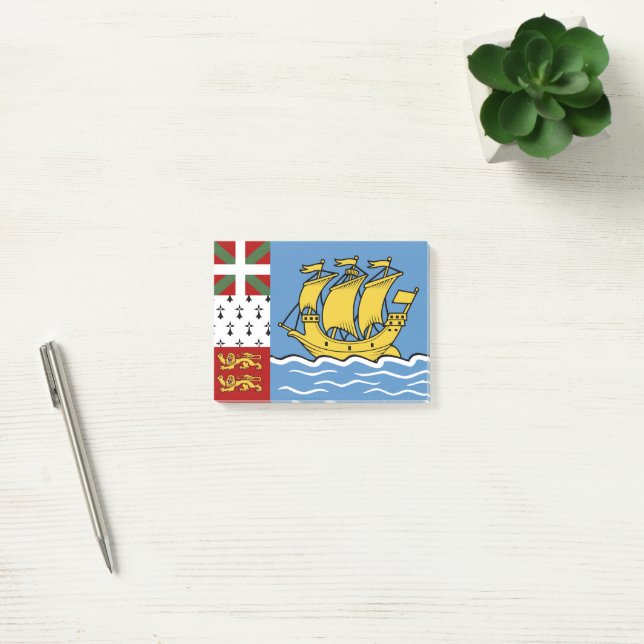 Saint Pierre and Miquelon flag Post-it Notes (Office)