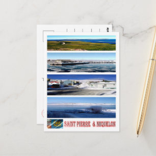 Saint Pierre and Miquelon - Mosaic - Postcard