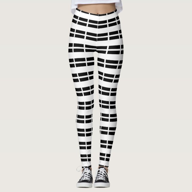 Saint Pirans Flag Of Cornwall Leggings (Front)