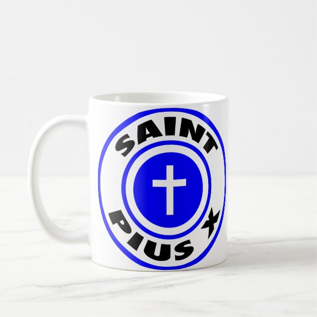 Saint Pius X Coffee Mug (Left)
