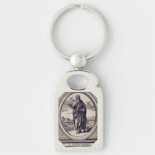 Saint Polycarp of Smyrna Martyr and Church Father Key Ring