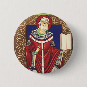Saint Pope Gregory the Great 6 Cm Round Badge