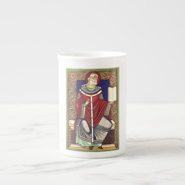  Saint Pope Gregory the Great Bone China Mug (Front)