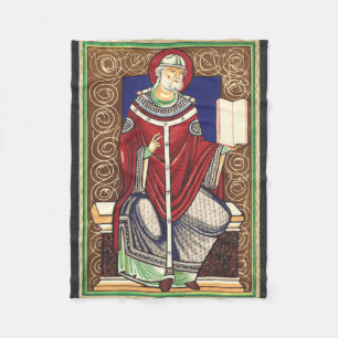 Saint Pope Gregory the Great Fleece Blanket