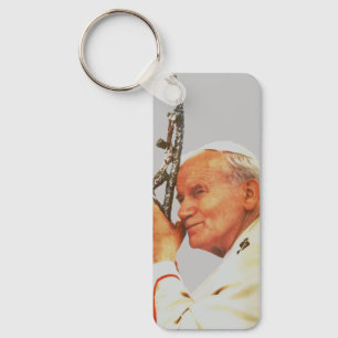 Saint Pope John Paul II Key Ring