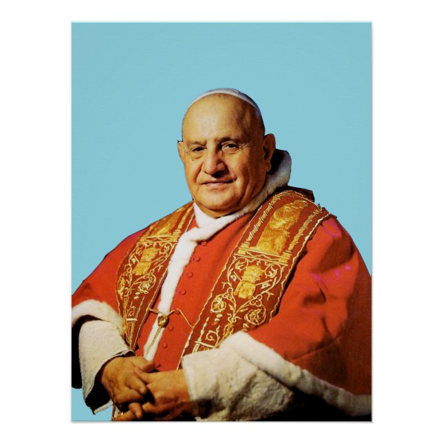Saint Pope John XXIII head of the Catholic Church Poster (Front)