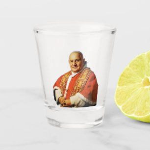 Saint Pope John XXIII head of the Catholic Church Shot Glass