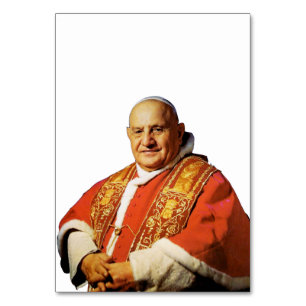 Saint Pope John XXIII head of the Catholic Church Table Number