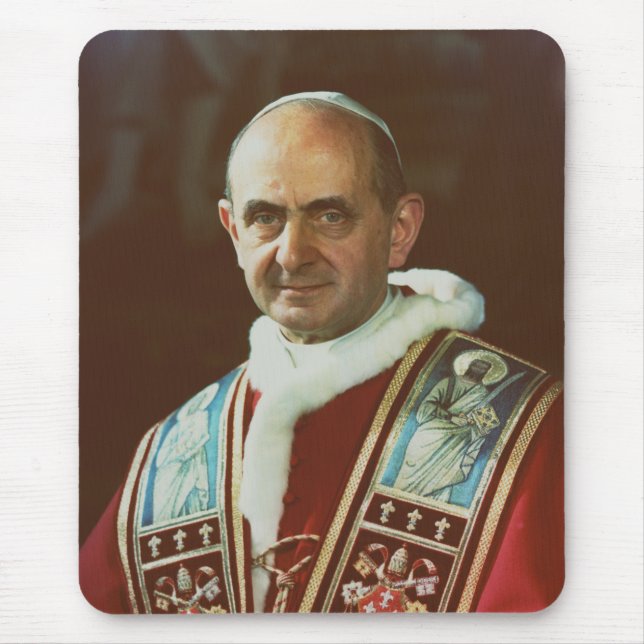 Saint Pope Paul VI Bishop of Rome Mouse Pad (Front)