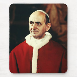 Saint Pope Paul VI head of the Catholic Church Mouse Pad