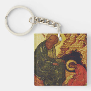 Saint Prochorus and Saint John the Evangelist Key Ring
