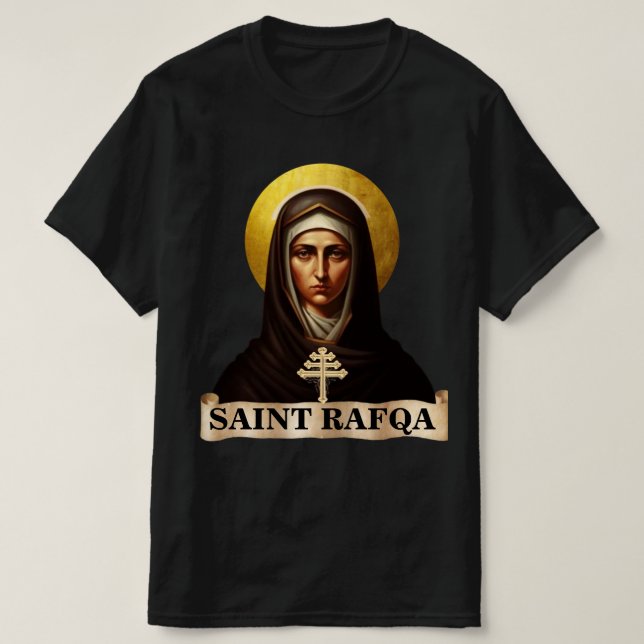 Saint Rafqa, Maronite Nun, T-Shirt (Design Front)