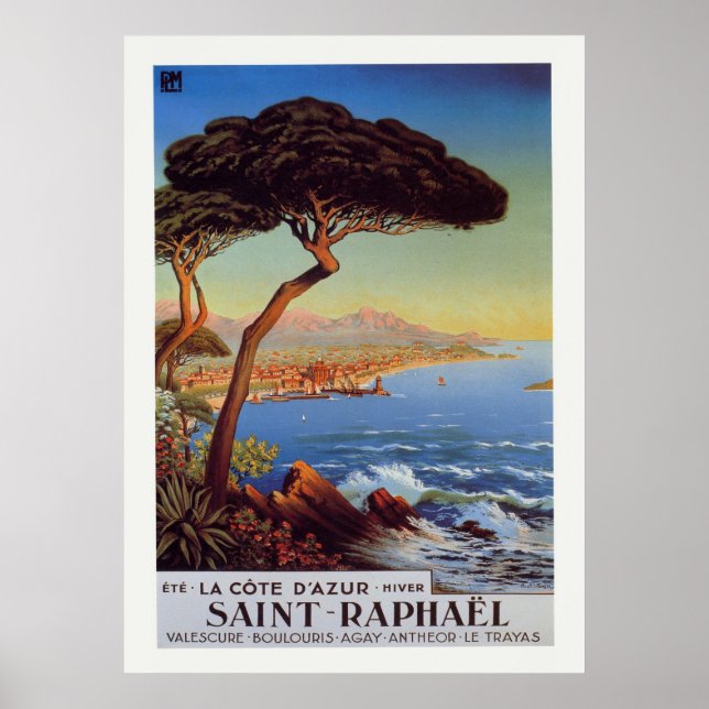 Saint-Raphael Travel Poster (Front)