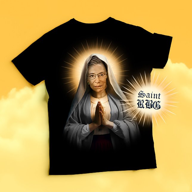 Saint RBG Prayer Candle T-Shirt (Saint RBG Devotional Prayer T-shirt and Political Humor Tee)
