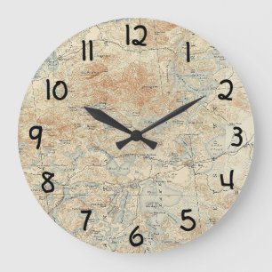 Saint Regis Canoe Area Details in the Adirondacks Large Clock