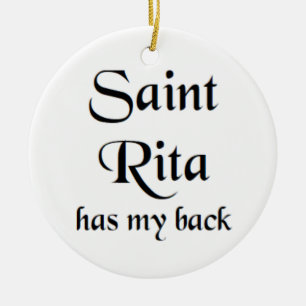 saint rita coffee mug ceramic ornament