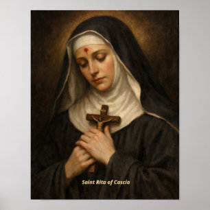Saint Rita of Cascia Art Print