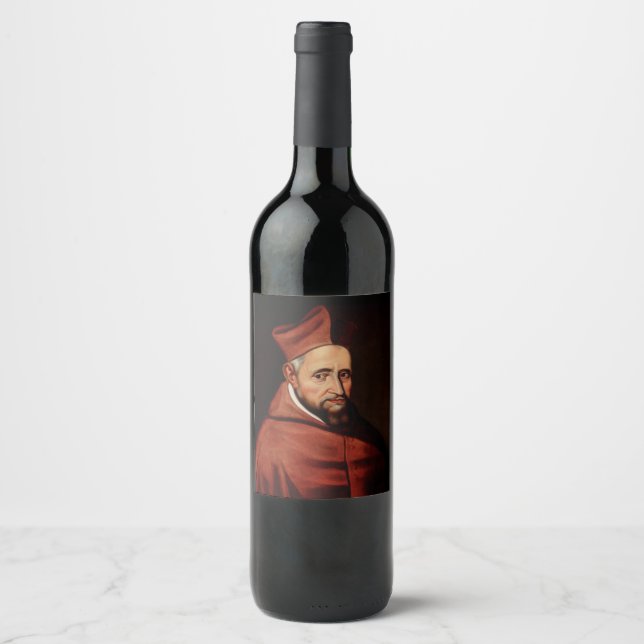 Saint Robert Bellarmin Wine Label (Front)