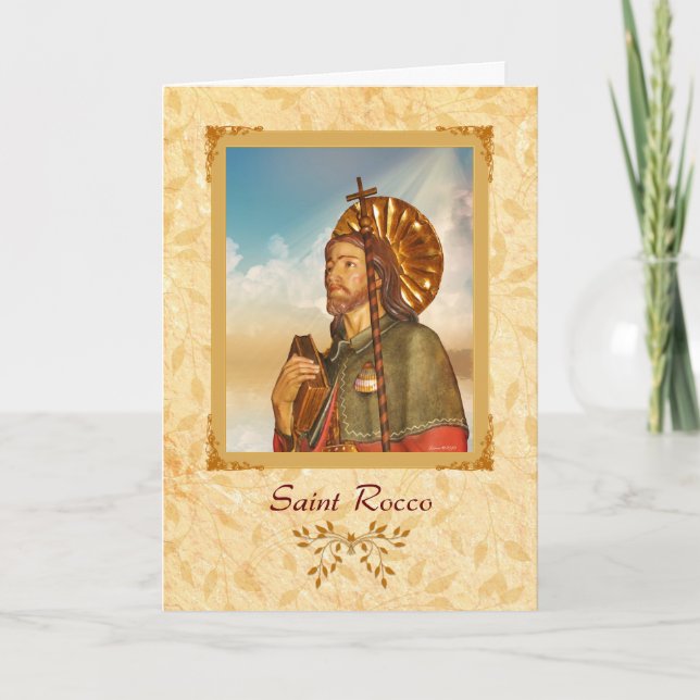 Saint Rocco - Happy Feast Day Greeting Card (Front)