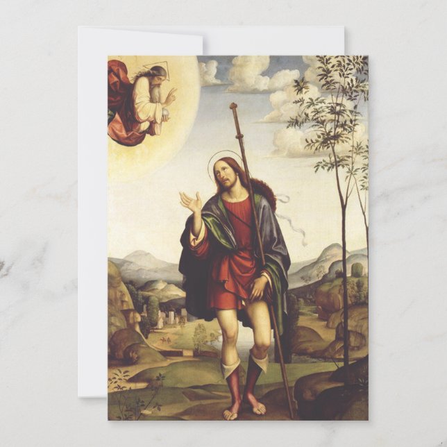 Saint Roch by Francesco Francia  Invitation (Front)