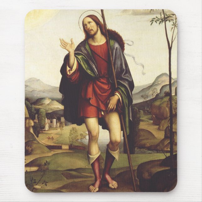Saint Roch by Francesco Francia  Mouse Pad (Front)