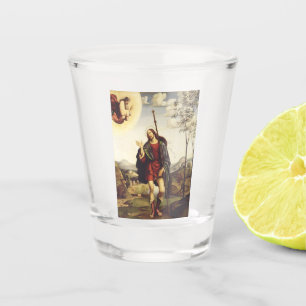 Saint Roch by Francesco Francia Shot Glass