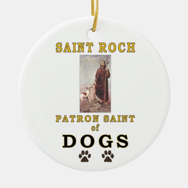 SAINT ROCH CERAMIC TREE DECORATION (Front)