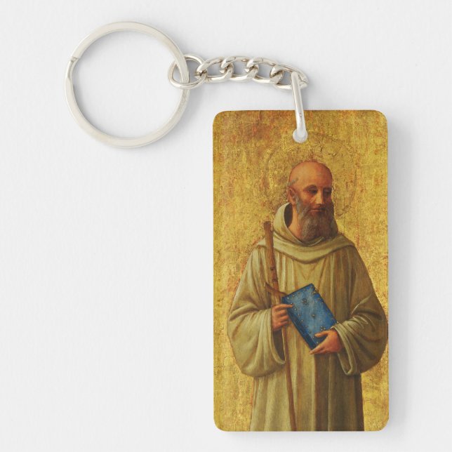 Saint Romuald the founder of the Camaldolese Key Ring (Front)