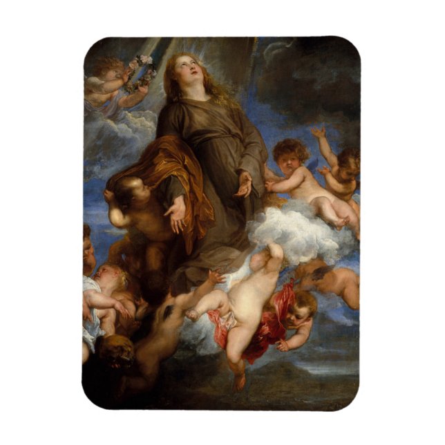 Saint Rosalie Interceding for the Plague-stricken Magnet (Vertical)