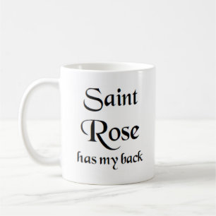 saint rose coffee mug