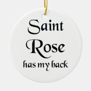 saint rose coffee mug ceramic ornament