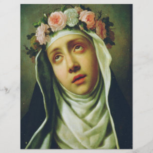 Saint Rose of Lima by Francesco de Mura Flyer