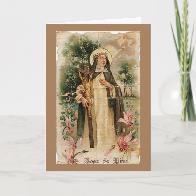 Saint Rose of Lima Card (Front)