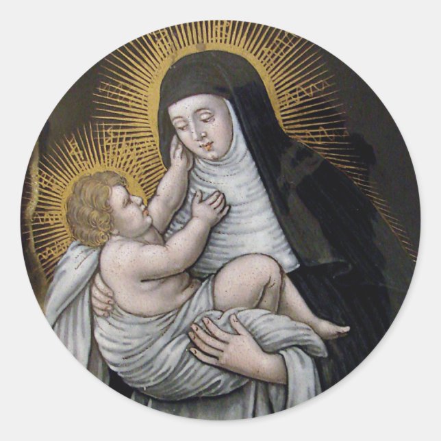 SAINT ROSE OF LIMA CLASSIC ROUND STICKER (Front)