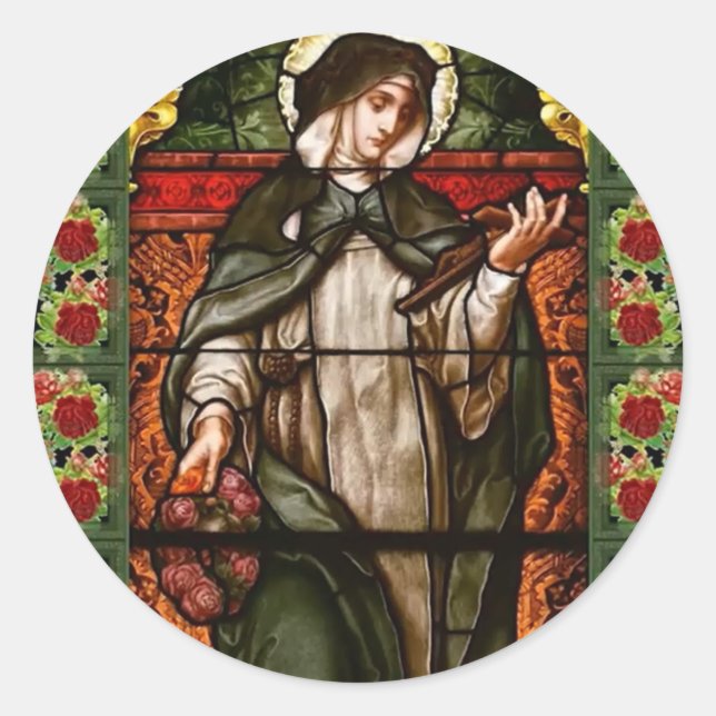 SAINT ROSE OF LIMA CLASSIC ROUND STICKER (Front)