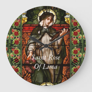 saint rose of lima large clock