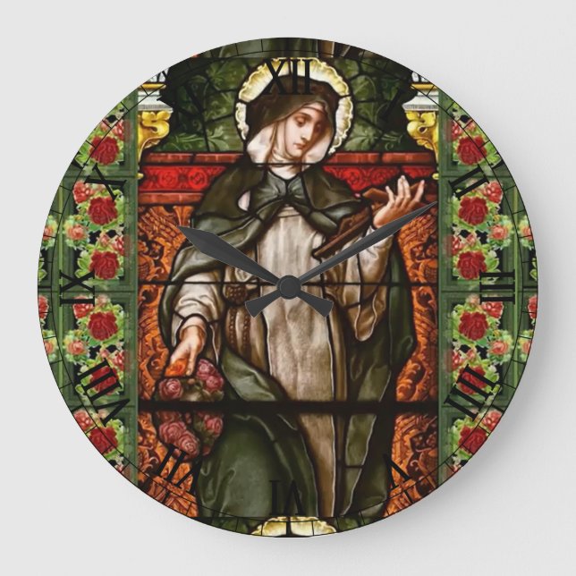 saint rose of lima large clock (Front)