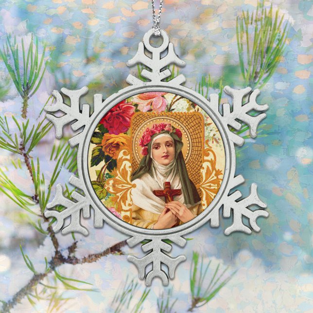 Saint Rose of Lima Snowflake Ornament (Creator Uploaded)