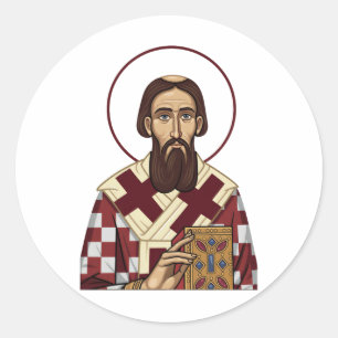 Saint Sava East Europian Church Orthodox Classic Round Sticker