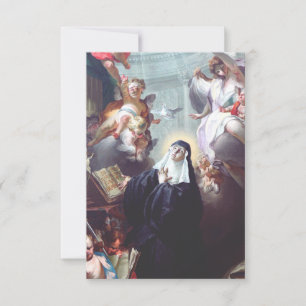 Saint Scholastica Spirit of the Dove Holy Card