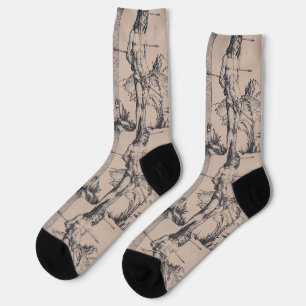 Saint Sebastian Bound to the Column Socks