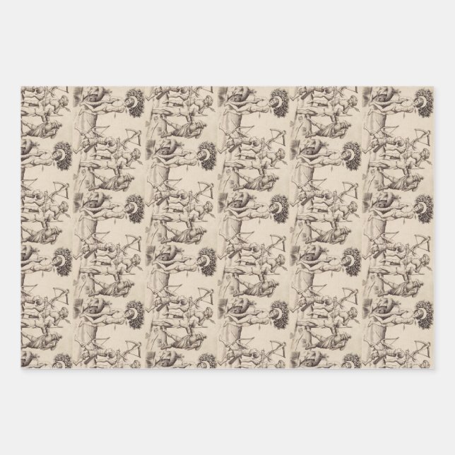 Saint Sebastian Captain of the Praetorian Wrapping Paper Sheet (Front)